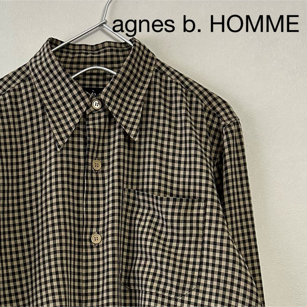 agnes b.(アニエスベー)の古着 90s agnes b. HOMME 長袖シャツ ピンホールあり メンズのトップス(シャツ)の商品写真