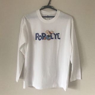 新品　ポパイ　ロンT ロングTシャツ　Mサイズ　白　ホワイト(Tシャツ(長袖/七分))