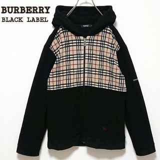 BURBERRY BLACK LABEL - ☆バーバリーブラックレーベル 7分袖 パーカー