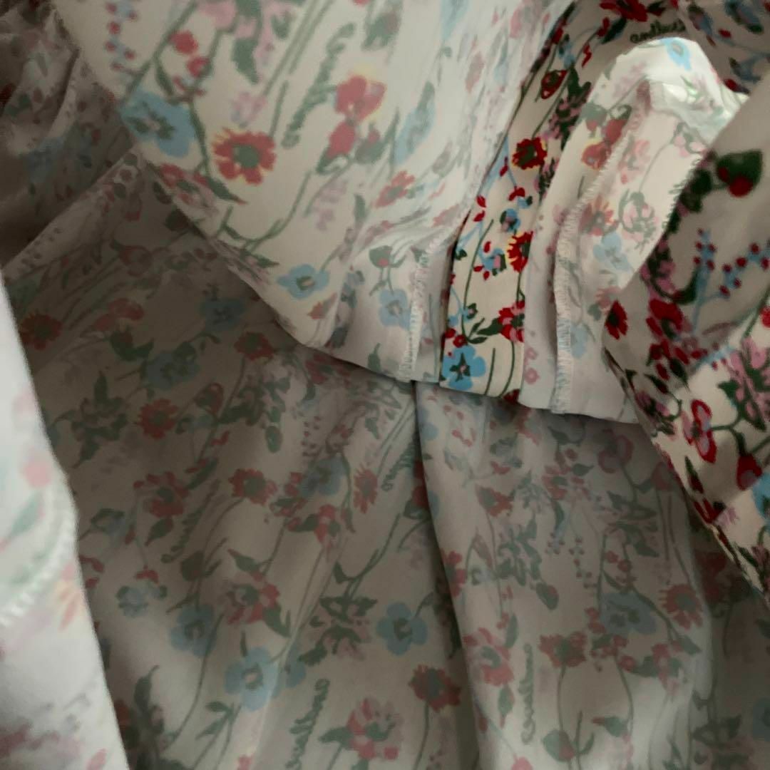17 masumi satomi 花柄 ロング ティアード シャツ ワンピース レディースのワンピース(ロングワンピース/マキシワンピース)の商品写真