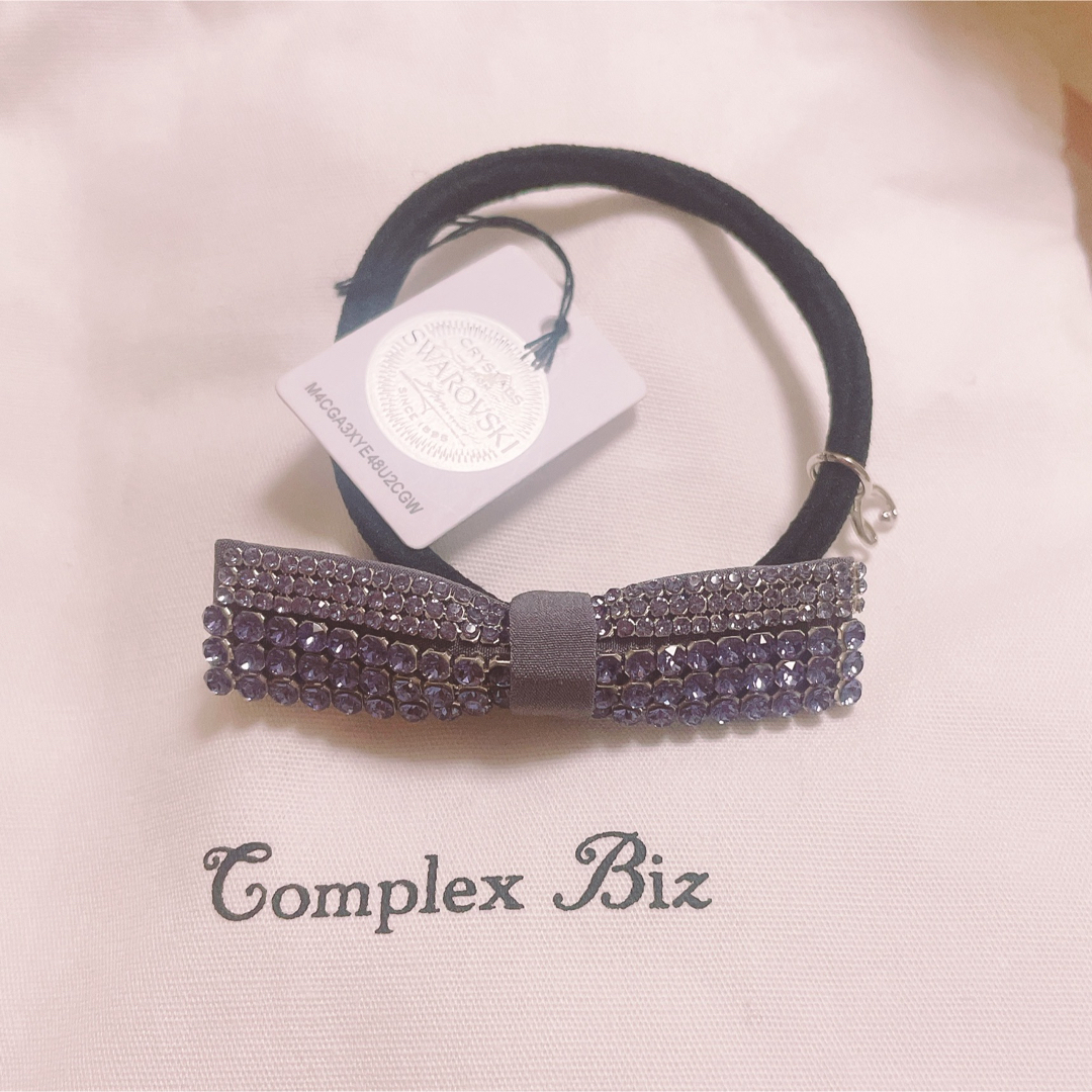 Complex Biz(コンプレックスビズ)の未使用🌟コンプレックスビズ クリスタルメッシュ リボンポニー レディースのヘアアクセサリー(ヘアゴム/シュシュ)の商品写真