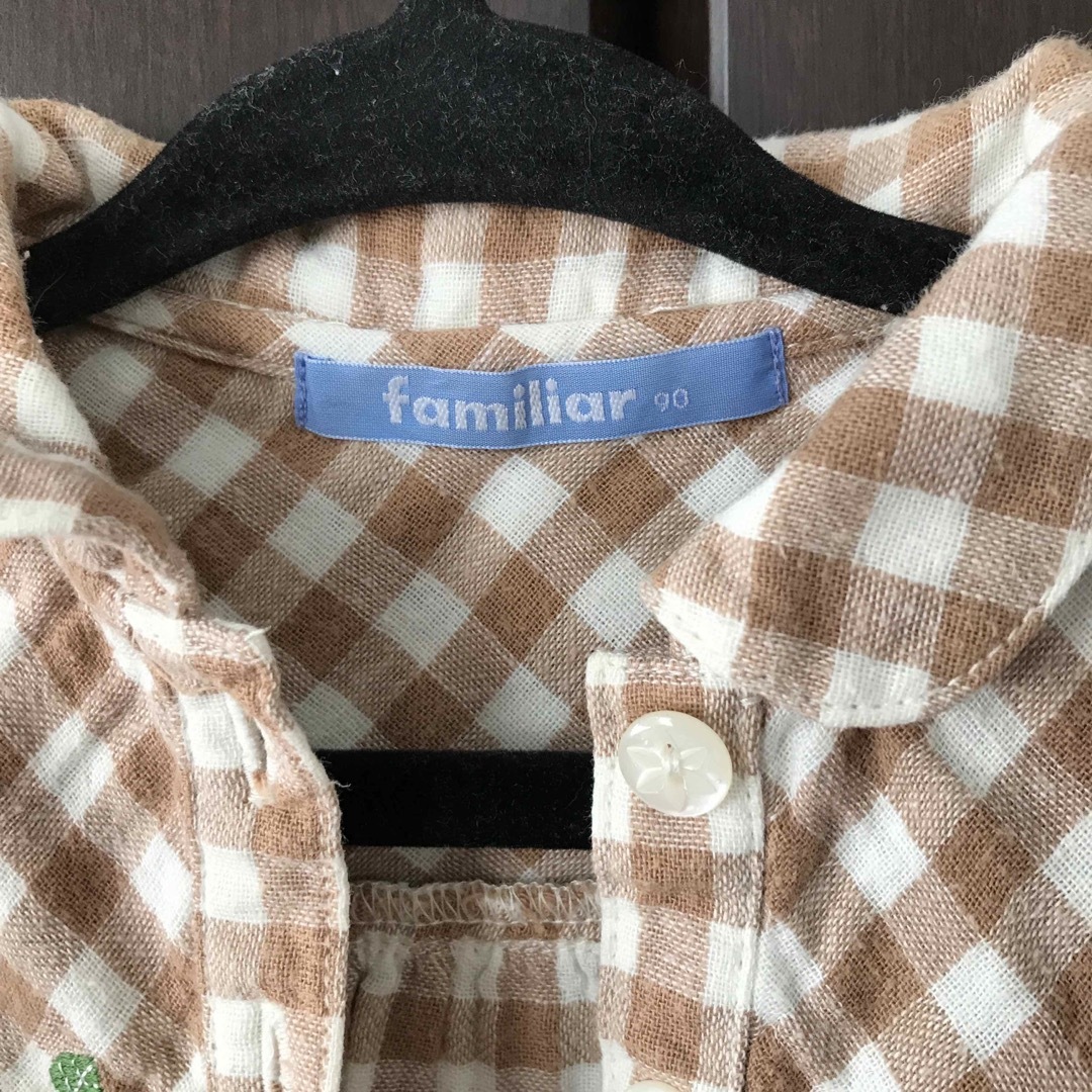 familiar(ファミリア)のfamiliar シャツ　パンツ　90 キッズ/ベビー/マタニティのキッズ服女の子用(90cm~)(ブラウス)の商品写真