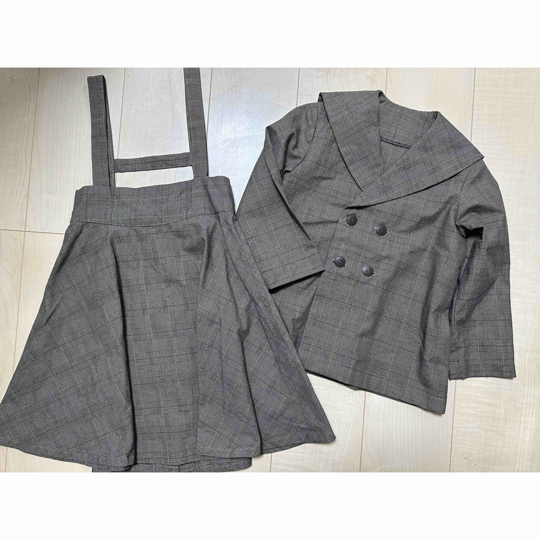 YB様おまとめ　ハンドメイド＊ワンピース、ジャケット、セットアップ110 キッズ/ベビー/マタニティのキッズ服女の子用(90cm~)(ドレス/フォーマル)の商品写真