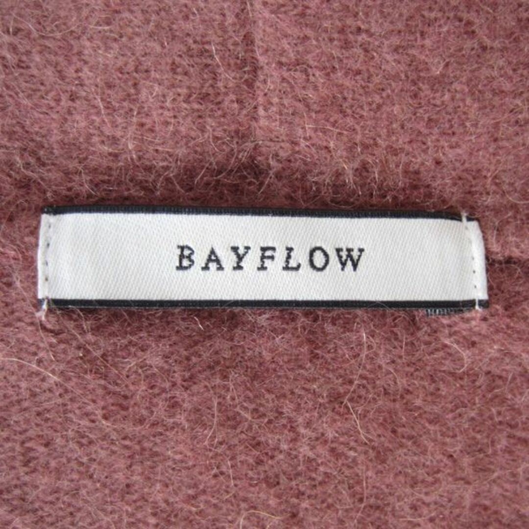 BAYFLOW(ベイフロー)の美品　BAYFLOW／ベイフロー★　ラクーンMIX　ニットカーディガン　羽織り レディースのトップス(カーディガン)の商品写真