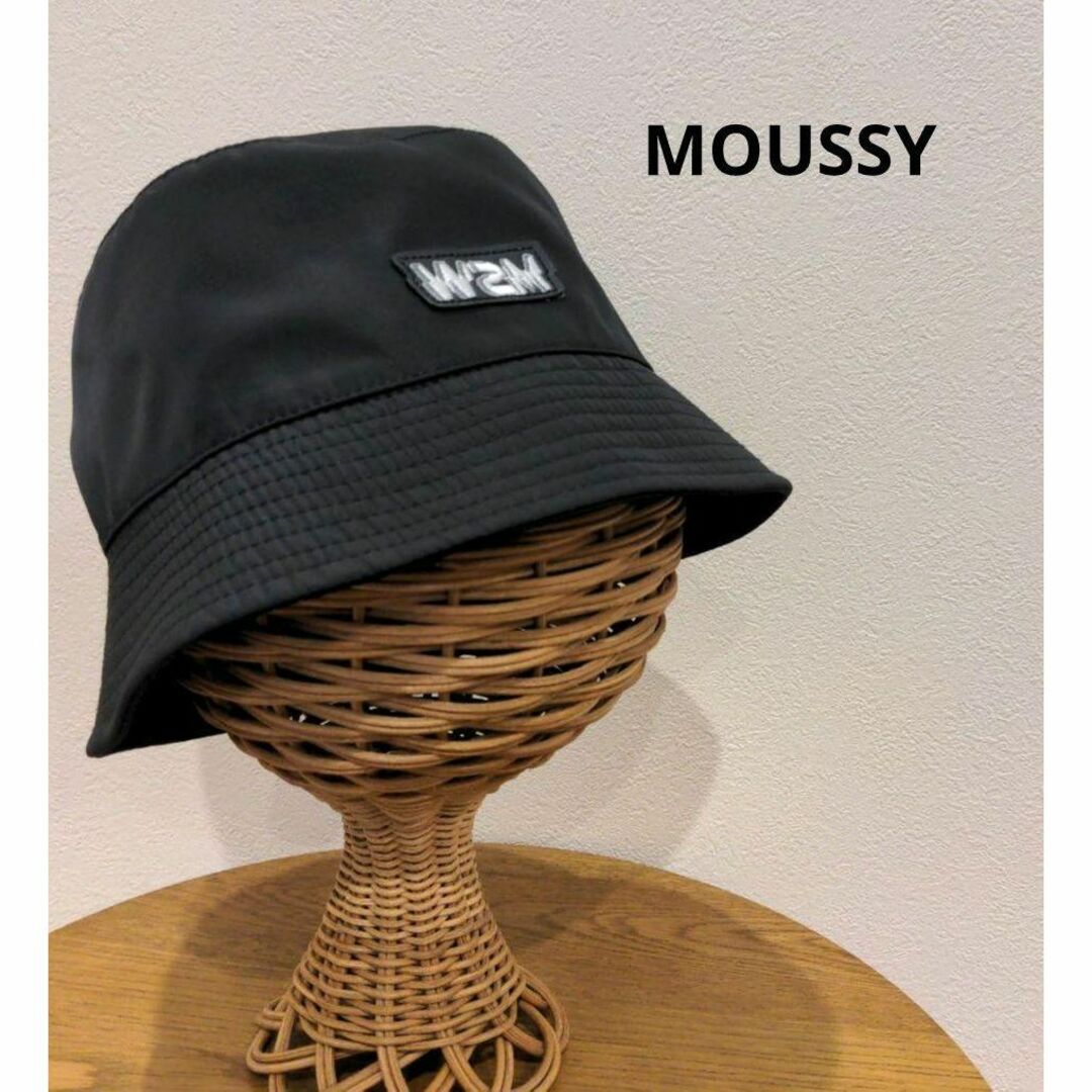 moussy(マウジー)のMOUSSY マウジー レディース バケットハット 帽子 ブラック ぼうし 黒 レディースの帽子(ハット)の商品写真