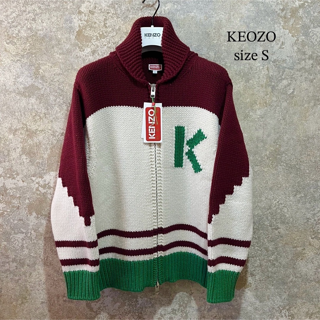 KENZO(ケンゾー)のタグ付き極美品 定価138600円 KENZO ケンゾー カウチンニット メンズのトップス(ニット/セーター)の商品写真