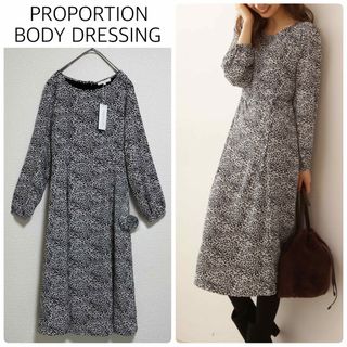 プロポーションボディドレッシング(PROPORTION BODY DRESSING)の【新品タグ付】PROPORTION BODY DRESSING小花柄フレアOP(ひざ丈ワンピース)