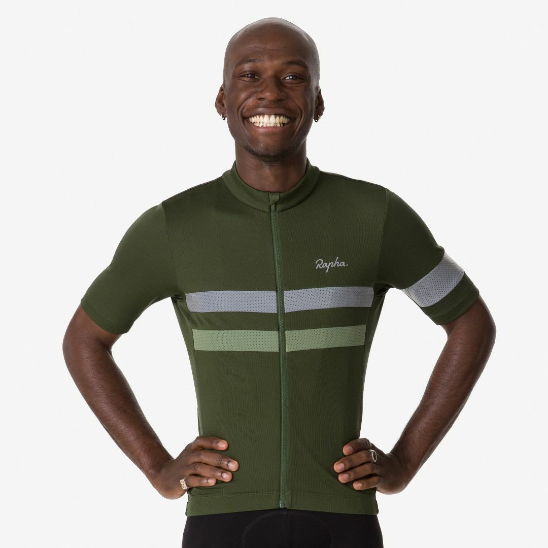 新品 Rapha メンズ ブルベ ジャージ ディープオリーブグリーン