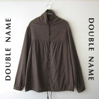 ダブルネーム(DOUBLE NAME)の美品　DOUBLE NAME／ダブルネーム★　ドット柄　長袖シャツ(シャツ/ブラウス(長袖/七分))