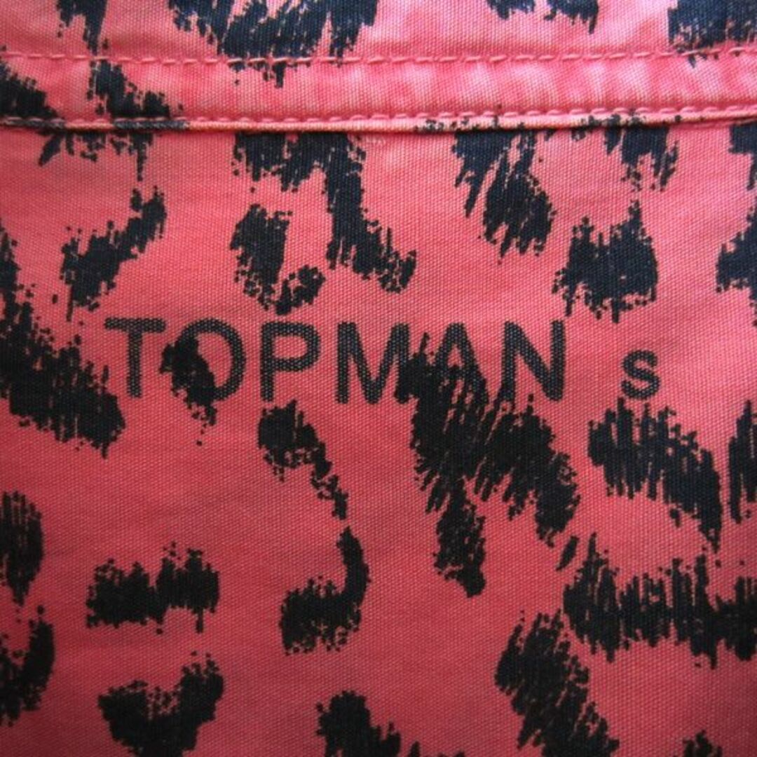 TOPMAN(トップマン)の美品　TOPMAN／トップマン★　ヒョウ柄　長袖シャツ　ピンク メンズのトップス(シャツ)の商品写真