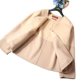 マックスマーラ(Max Mara)の【最高級】MaxMara クチートアマーノ ダブルフェイス　カシミヤコート(ノーカラージャケット)