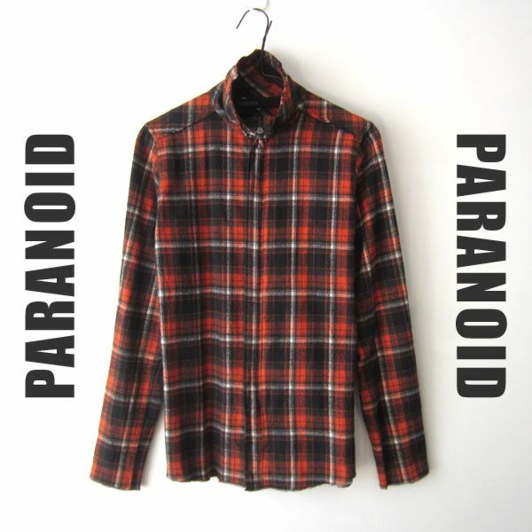 PARANOID(パラノイド)のPARANOID／パラノイド★　チェック柄　ジップアップ　ネルシャツ メンズのトップス(シャツ)の商品写真