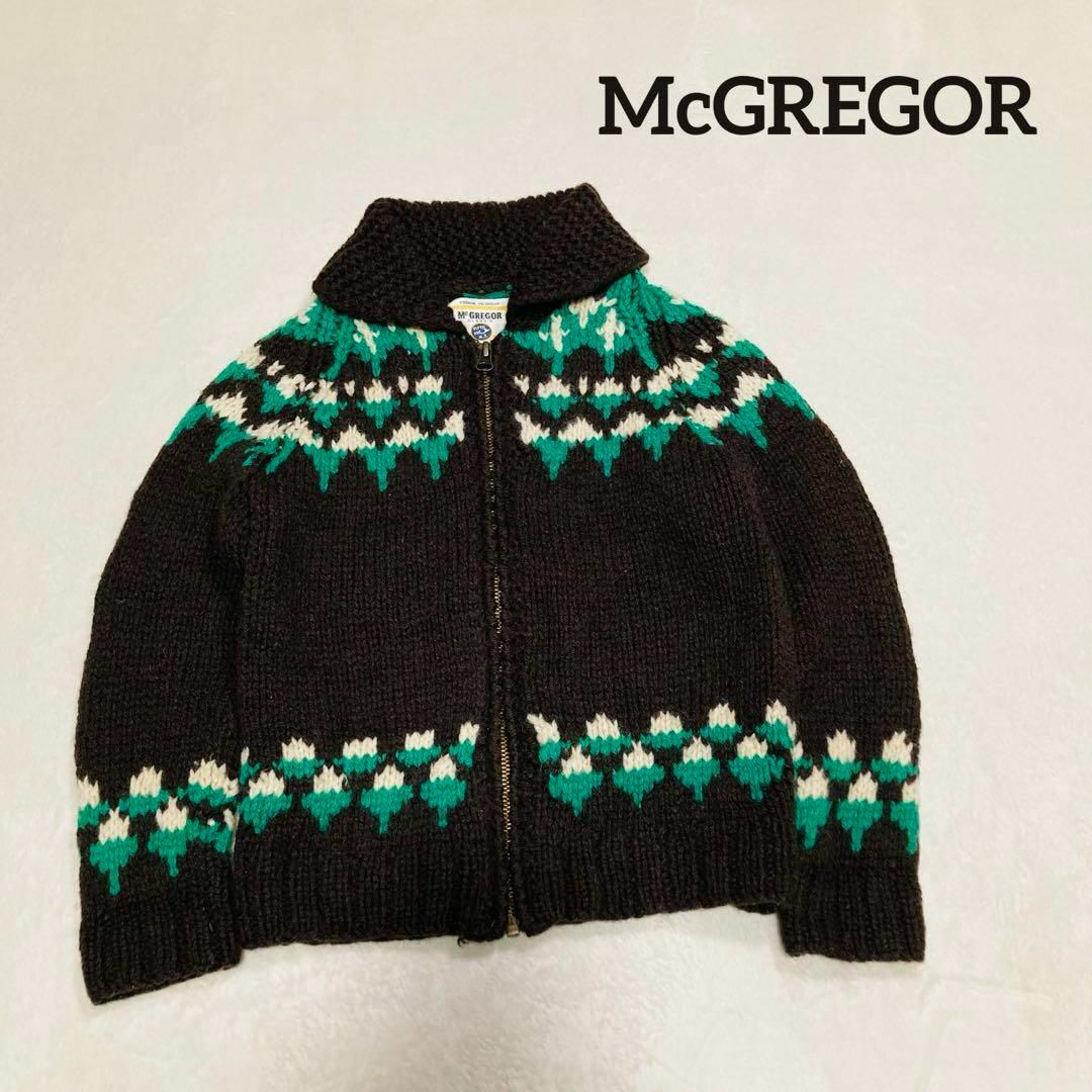 McGREGOR　ニット　ノルディック　ショールカラー　ジップ　ウール　セーター キッズ/ベビー/マタニティのキッズ服男の子用(90cm~)(ジャケット/上着)の商品写真