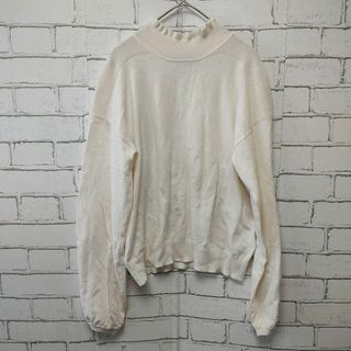 ダブルクローゼット(w closet)の【w closet】トップス (M-L相当) ホワイト 無地 フェミニン(ニット/セーター)