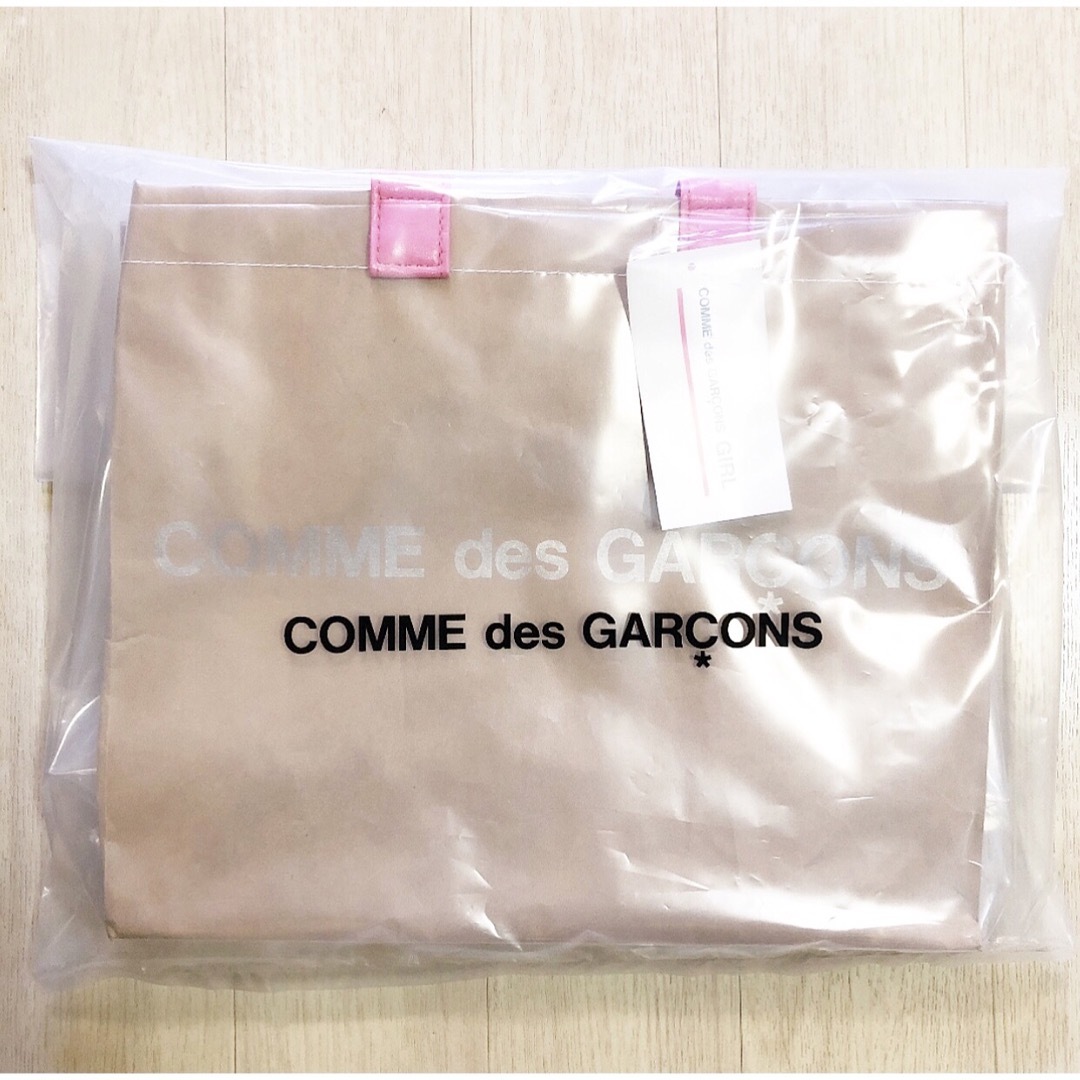 COMME des GARCONS GIRL(コムデギャルソンガール)の限定ピンク コムデギャルソンガールトートバッグ PVC アニエスベー 青山バッグ レディースのバッグ(トートバッグ)の商品写真