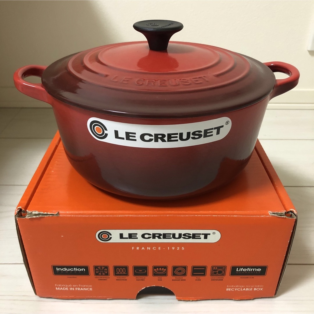 LE CREUSET ルクルーゼ 20cm レッド 鍋 新品未使用