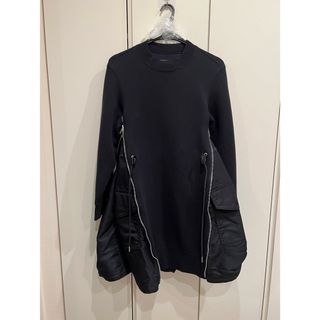 サカイ(sacai)のsacai スウェットワンピース(ミニワンピース)