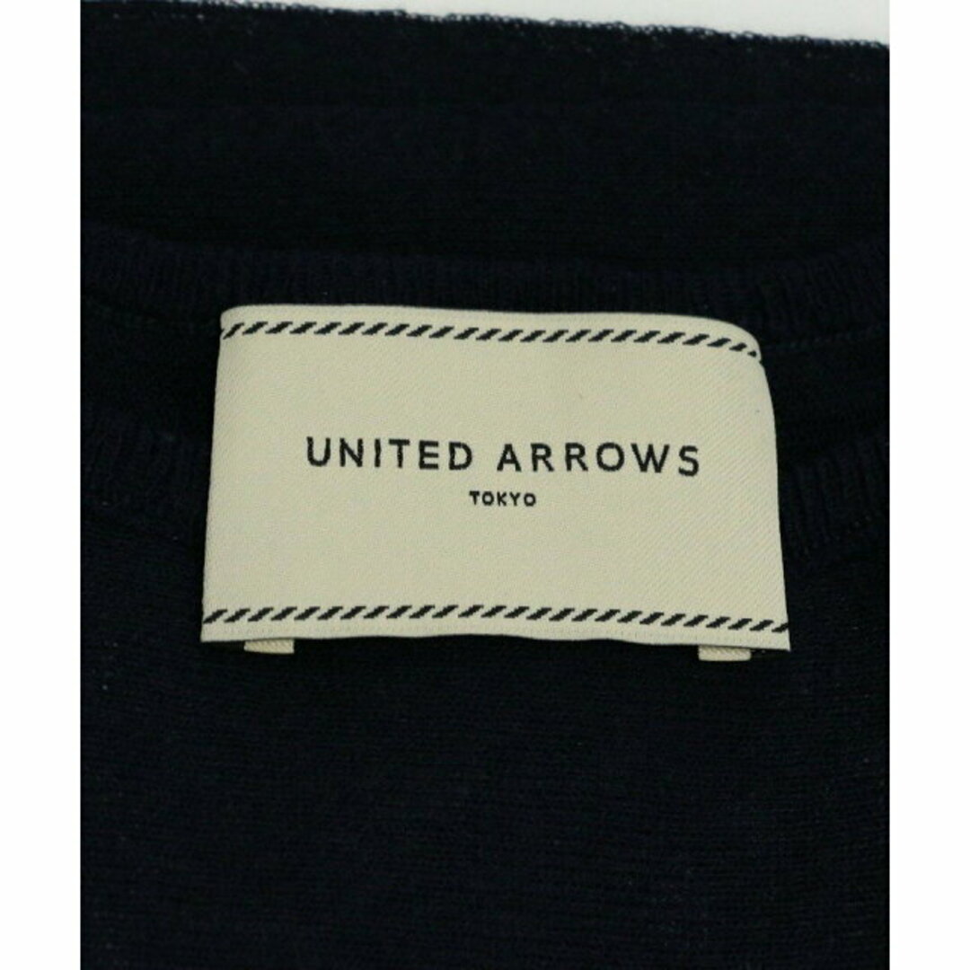 UNITED ARROWS(ユナイテッドアローズ)の【NAVY】【FREE】シアー ティアード パフスリーブニット レディースのトップス(ニット/セーター)の商品写真