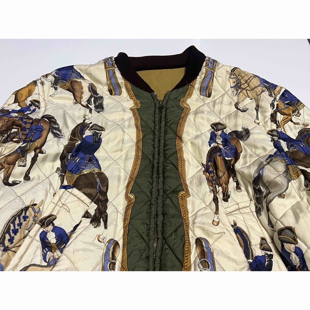 HERMES - HERMES エルメス ヴィンテージ リバーシブル ブルゾン HERMES - HERMES エルメス ヴィンテージ リバーシブル ブルゾン
