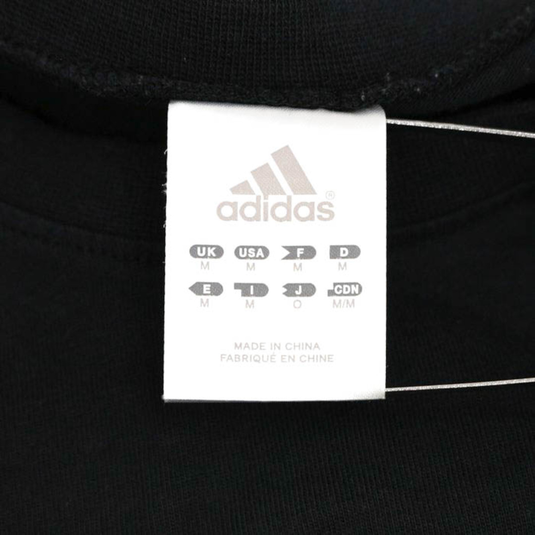 adidas(アディダス)のアディダス Tシャツ 半袖  コットン100% スポーツウエア トップス 黒 メンズ Oサイズ ブラック adidas メンズのトップス(Tシャツ/カットソー(半袖/袖なし))の商品写真