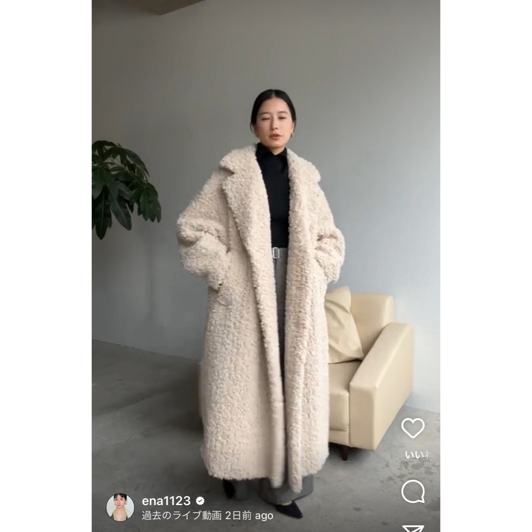 CLANE - CLANE DOUBLE LONG BOA COAT ダブルロングボアコートの CLANE - CLANE DOUBLE LONG BOA COAT ダブルロングボアコートの
