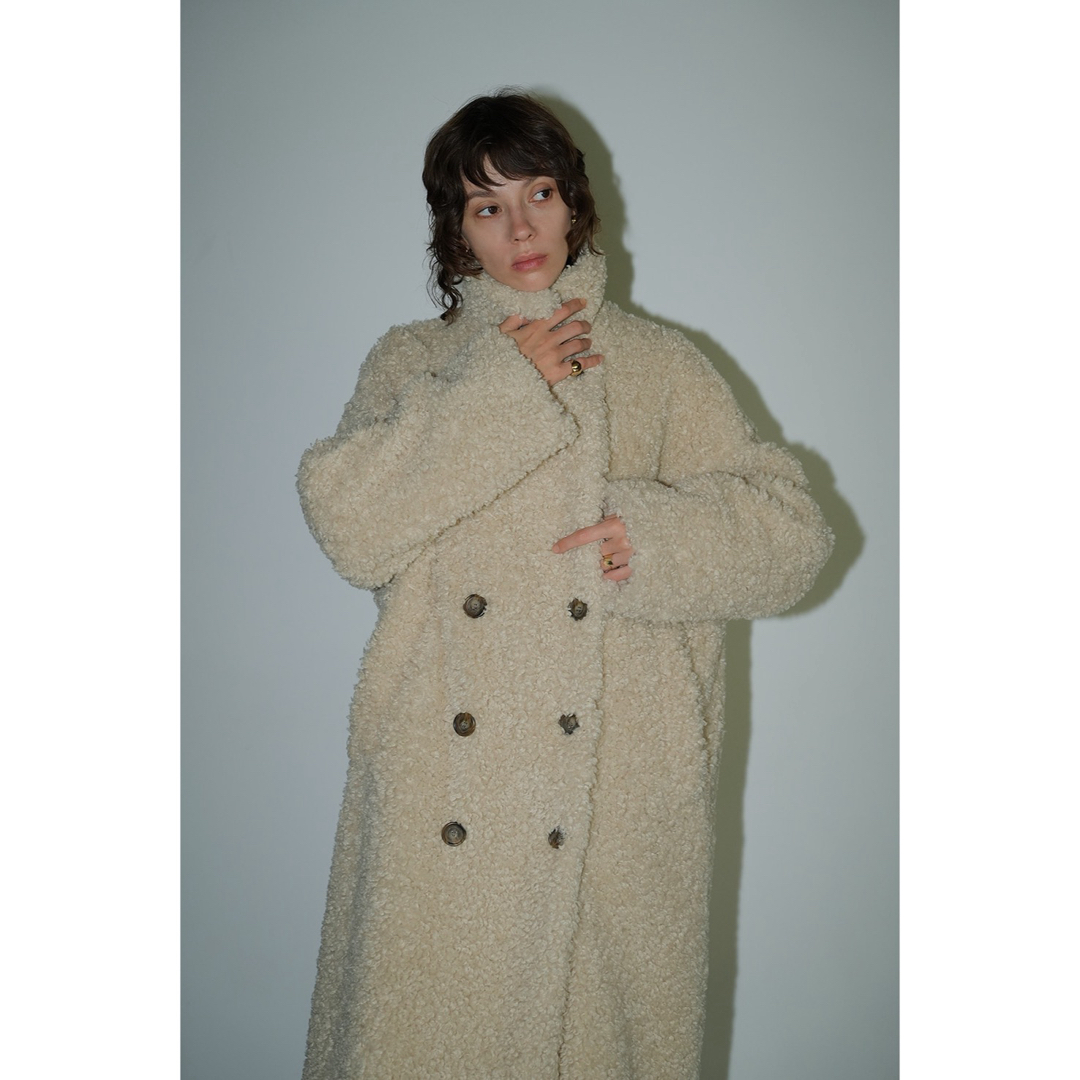 ジャケット/アウターCLANE DOUBLE LONG BOA COAT ダブルロングボアコート