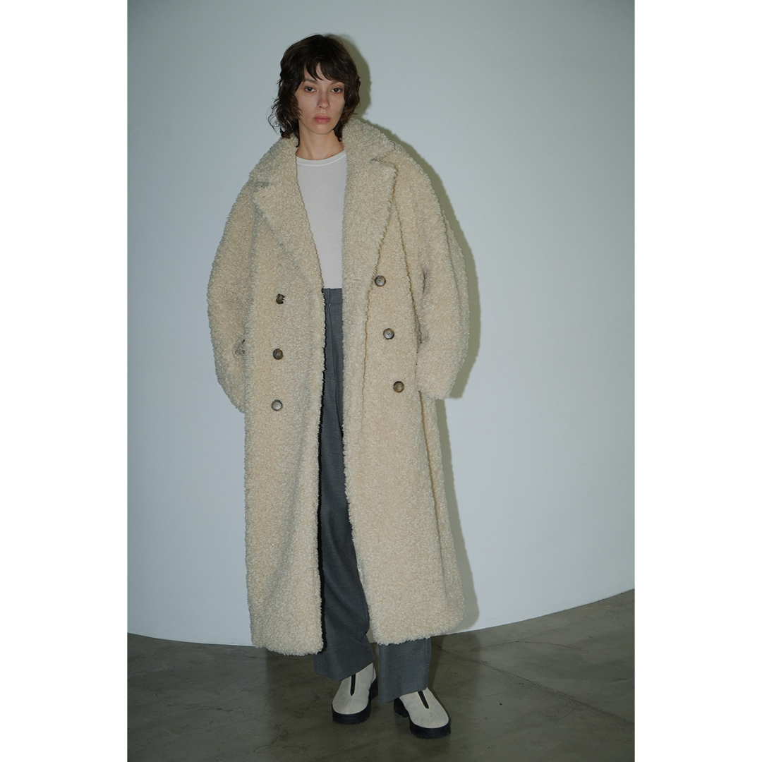 CLANE(クラネ)のCLANE DOUBLE LONG BOA COAT ダブルロングボアコート レディースのジャケット/アウター(ロングコート)の商品写真