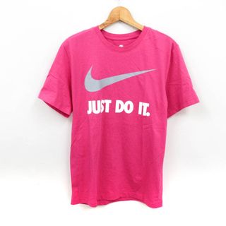 ナイキ(NIKE)のナイキ Tシャツ 半袖 コットン100% スポーツウエア トップス メンズ Mサイズ ピンク NIKE(Tシャツ/カットソー(半袖/袖なし))