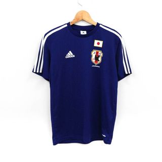 アディダス(adidas)のアディダス Tシャツ 半袖 サッカー日本代表 JFA クライマライト スポーツウエア トップス メンズ Mサイズ ブルー adidas(Tシャツ/カットソー(半袖/袖なし))