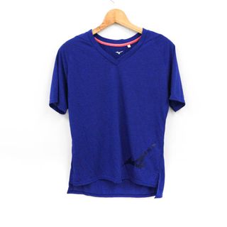 ミズノ(MIZUNO)のミズノ Tシャツ 半袖 スポーツウエア トップス メンズ Mサイズ ブルー Mizuno(Tシャツ/カットソー(半袖/袖なし))