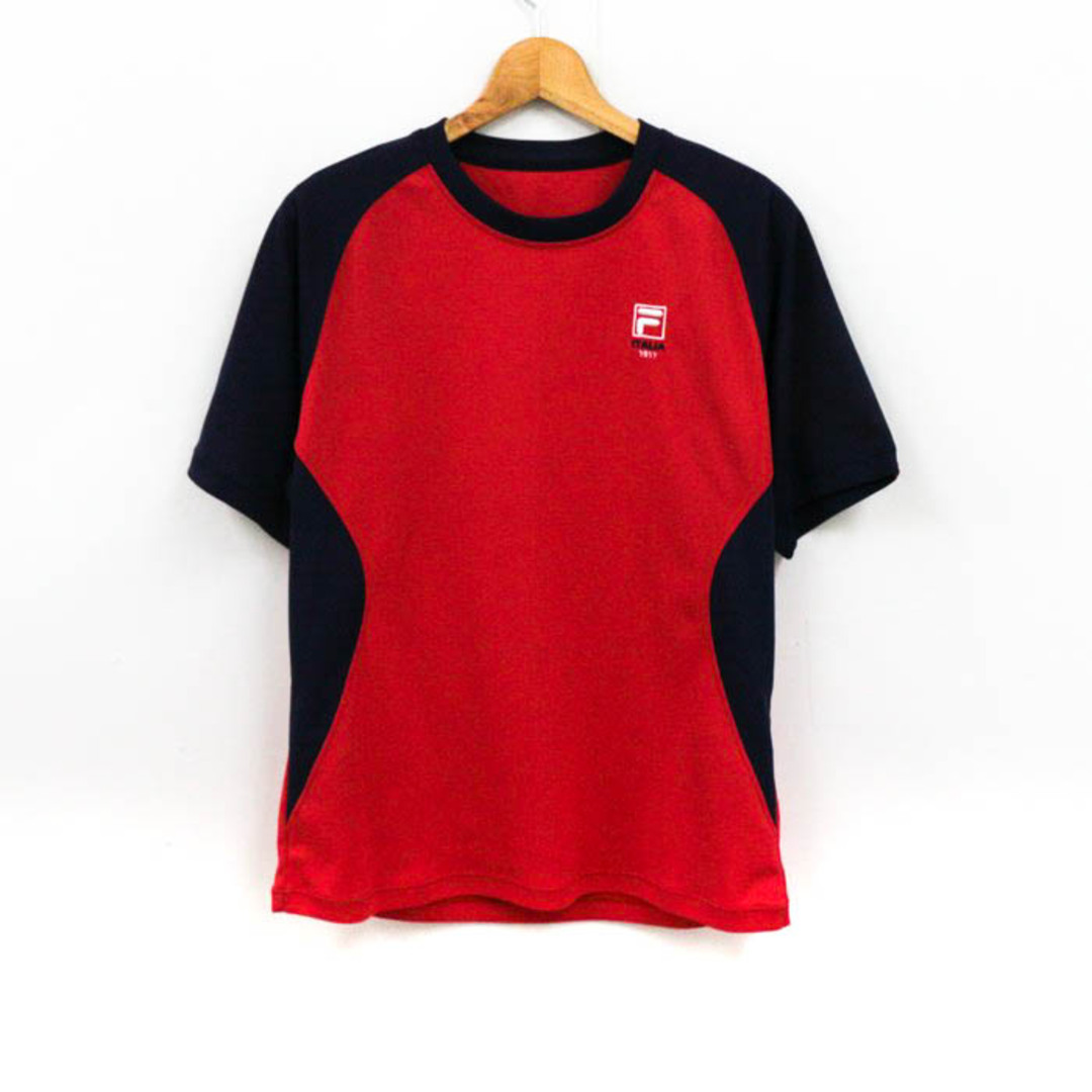 FILA(フィラ)のフィラ Tシャツ 半袖 大きいサイズ スポーツウエア トップス 赤 メンズ XLサイズ レッド FILA メンズのトップス(Tシャツ/カットソー(半袖/袖なし))の商品写真