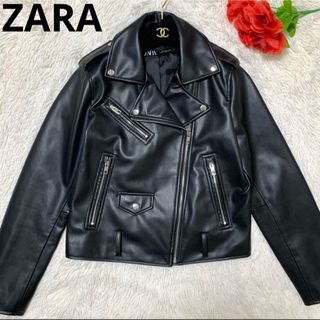 ZARA - 美品☆大きいサイズ☆ザラ ダブルライダースジャケット ZARA - 美品☆大きいサイズ☆ザラ ダブルライダースジャケット