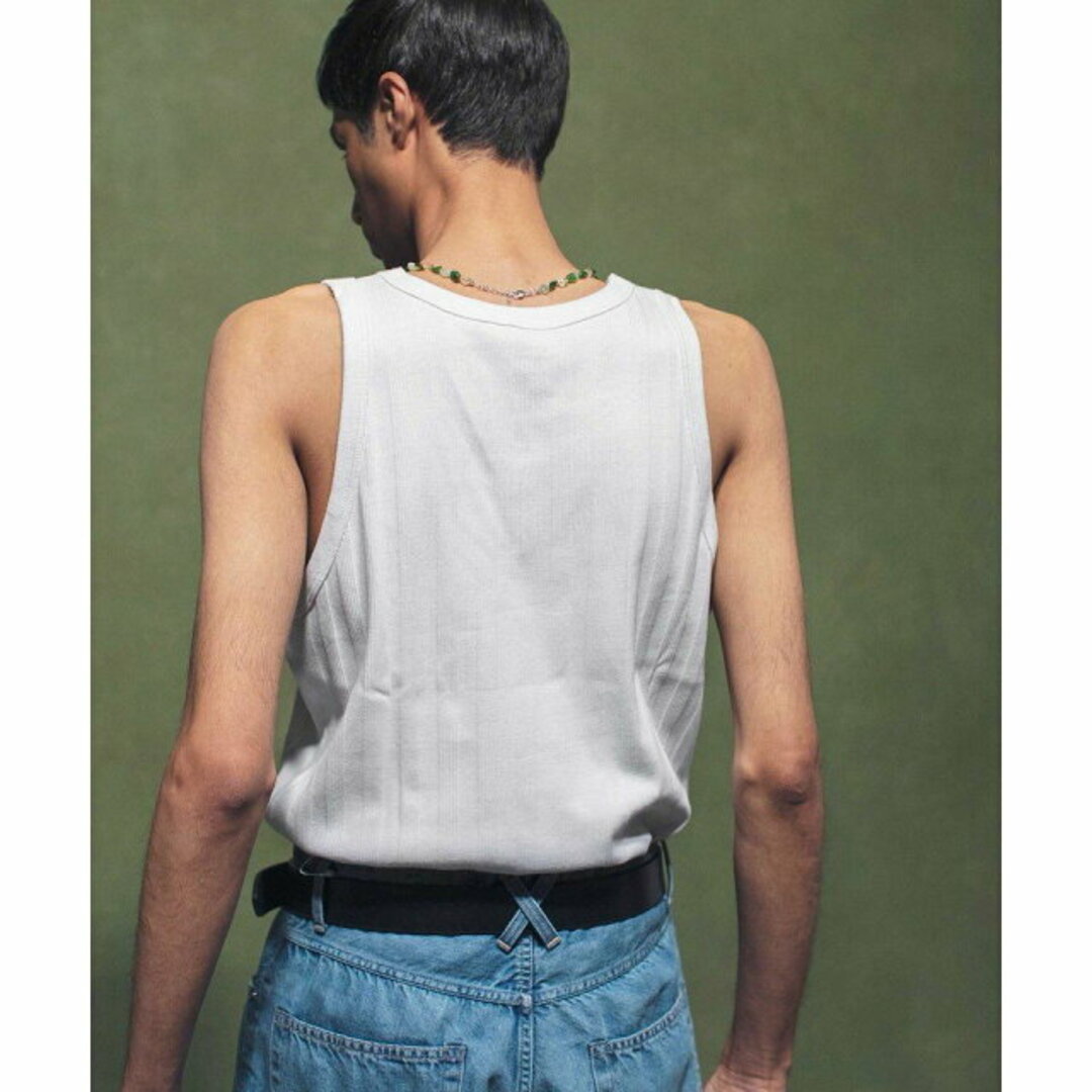 【WHITE】<Miller * monkey time> WIDE RIB TANK TOP/タンクトップ メンズのトップス(タンクトップ)の商品写真