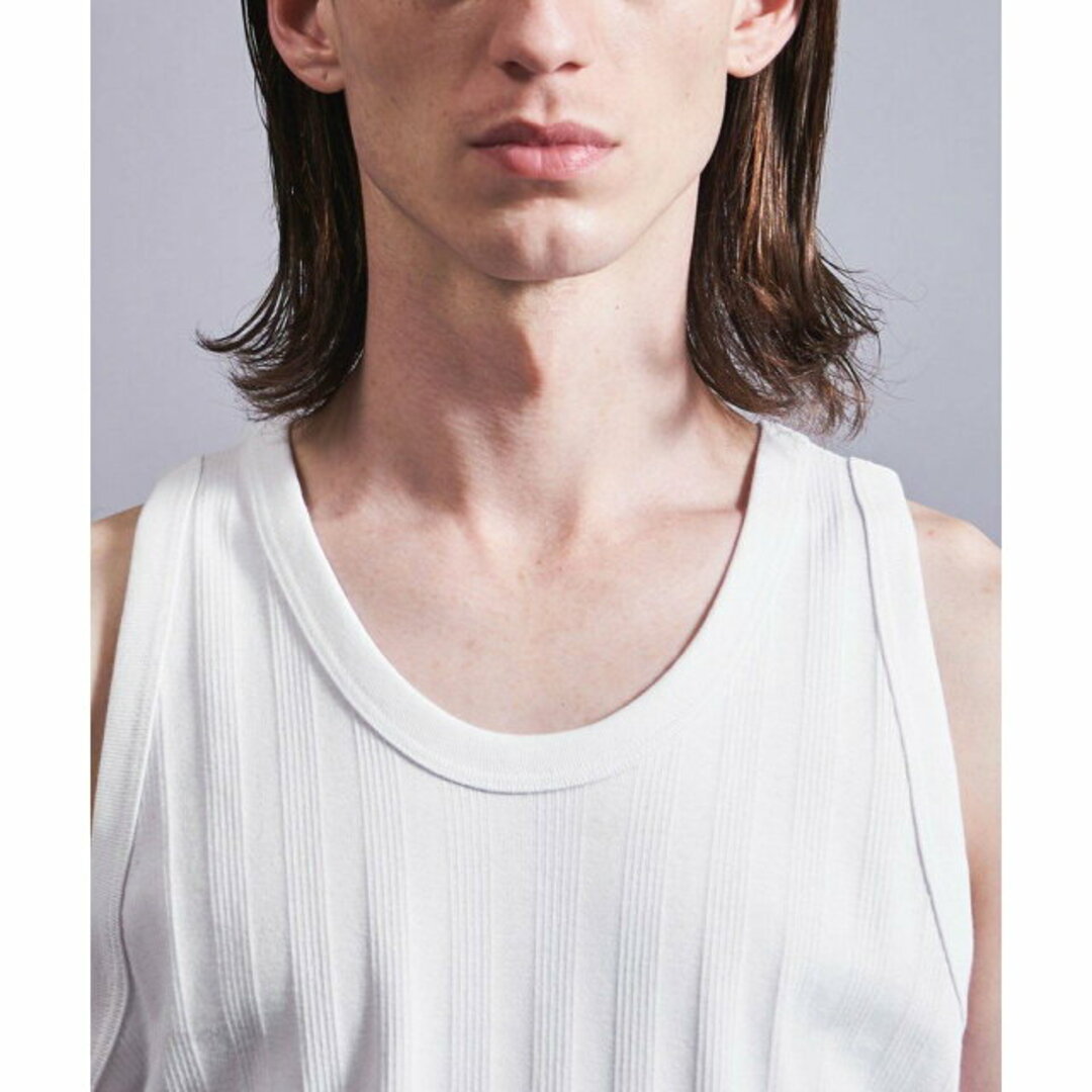 【WHITE】<Miller * monkey time> WIDE RIB TANK TOP/タンクトップ メンズのトップス(タンクトップ)の商品写真