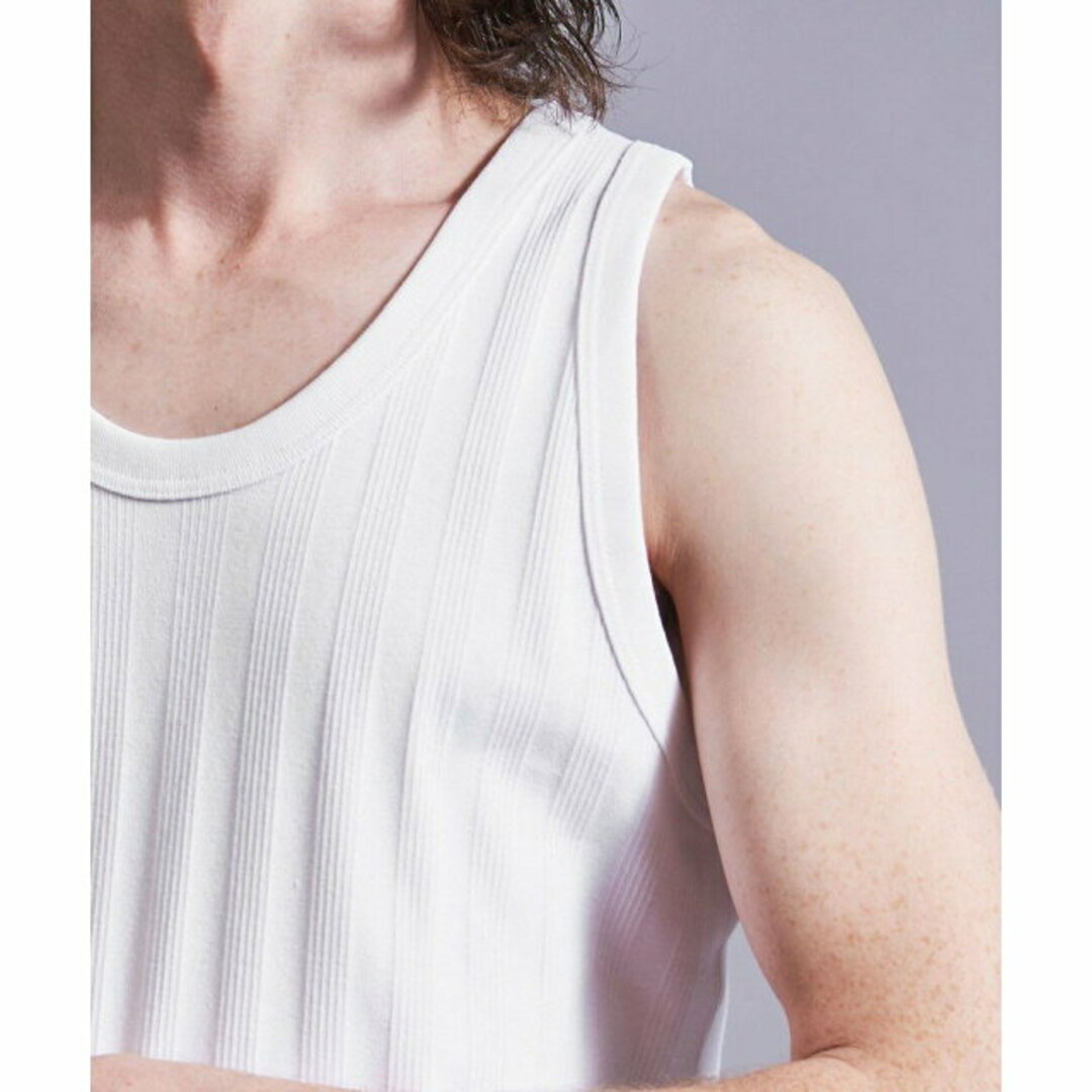 【WHITE】<Miller * monkey time> WIDE RIB TANK TOP/タンクトップ メンズのトップス(タンクトップ)の商品写真