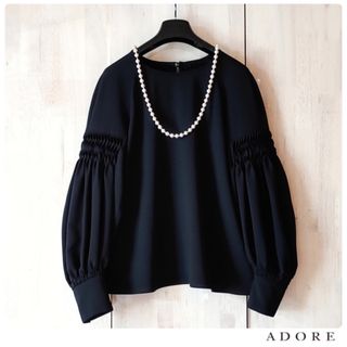 アドーア(ADORE)の◆幻◆ 春物美品　定価3.2万円 ADORE ドライライトジョーゼットブラウス(シャツ/ブラウス(長袖/七分))