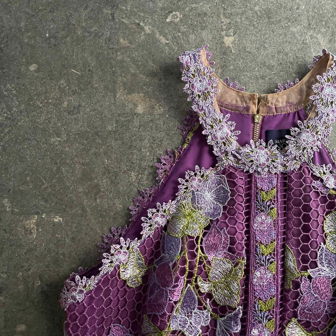 MARCHESA notte マルケッサノッテ ドレス 花柄 刺繍 フラワー レディースのワンピース(ロングワンピース/マキシワンピース)の商品写真
