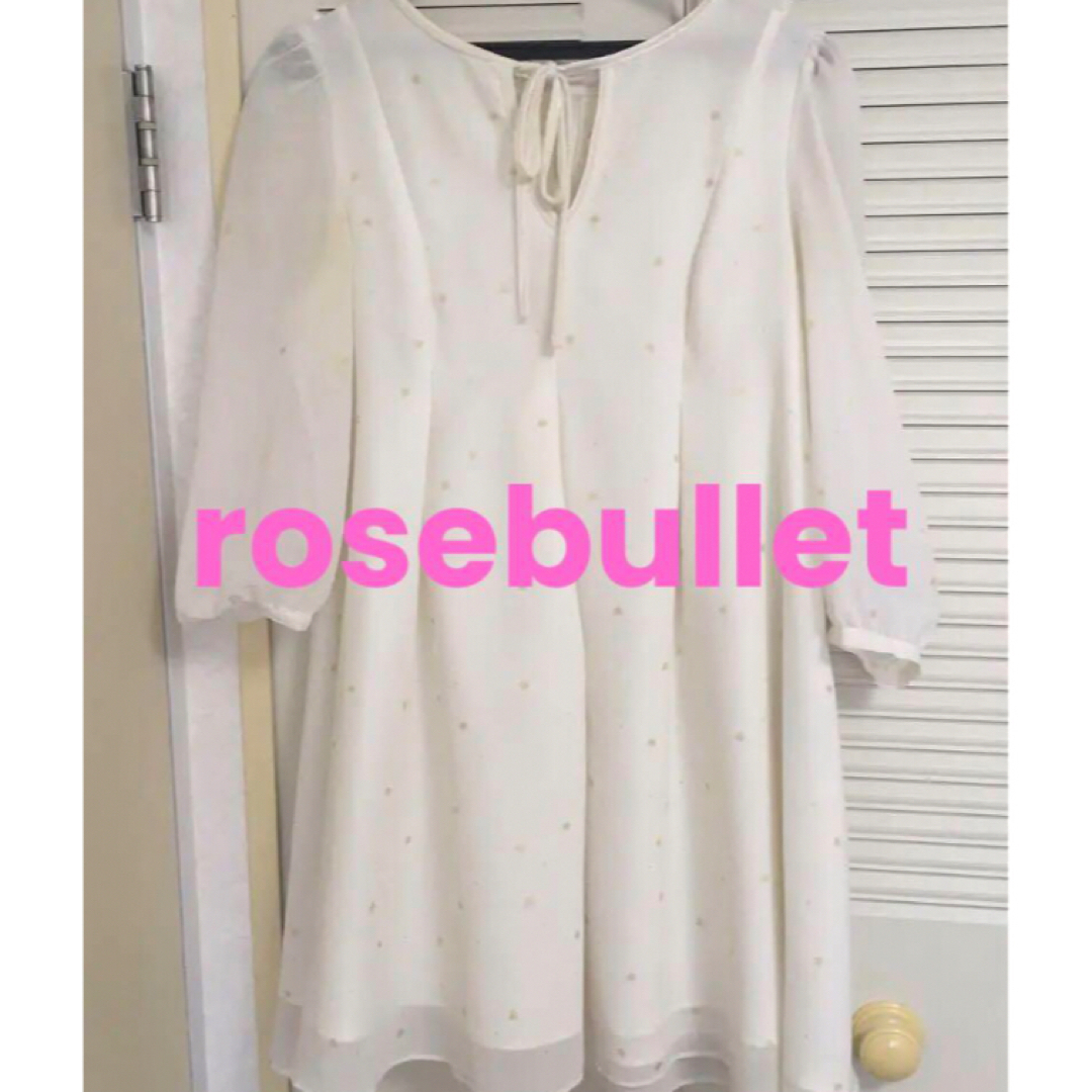 ワンピース　クリーム色　rosebullet ローズブリット レディースのワンピース(ミニワンピース)の商品写真