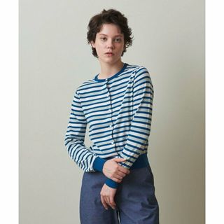 スティーブンアラン(steven alan)の【TURQUOISE】<Steven Alan>COTTON BORDER CARDIGAN/カーディガン(カーディガン)