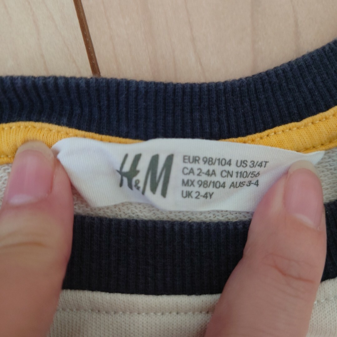 H&M(エイチアンドエム)のH&M トレーナー 110cm キッズ/ベビー/マタニティのキッズ服男の子用(90cm~)(Tシャツ/カットソー)の商品写真