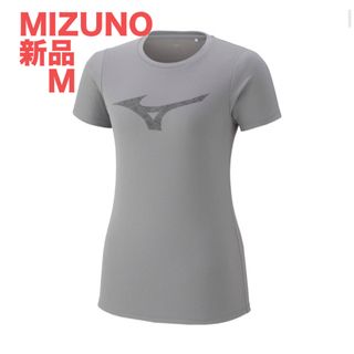 ミズノ(MIZUNO)のMIZUNO ランニング ドライサイエンスストレッチTシャツアロイグレーM 女性(ウェア)