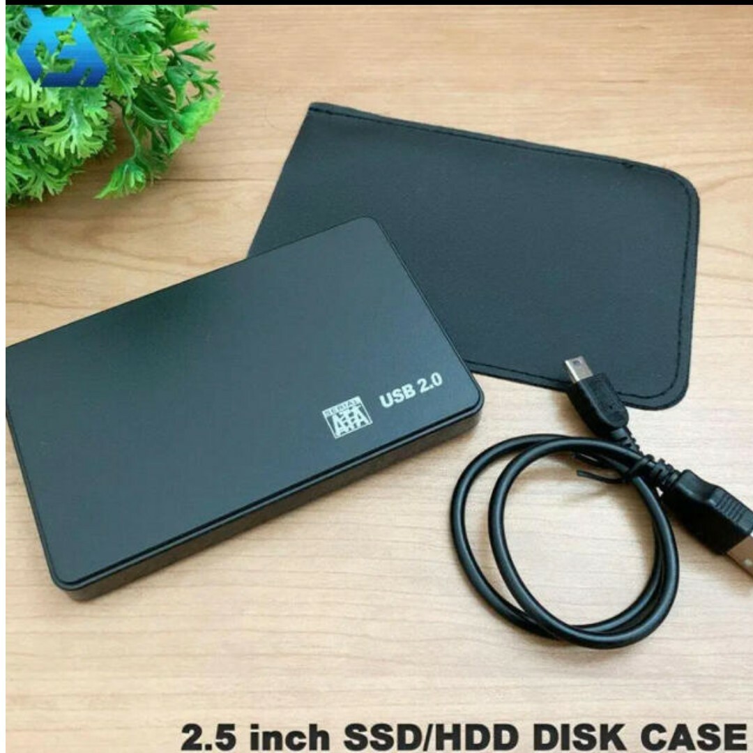 2.5インチ HDD/SSD ケース 接続 SATA 9.5mm/7mm 黒 スマホ/家電/カメラのPC/タブレット(PC周辺機器)の商品写真