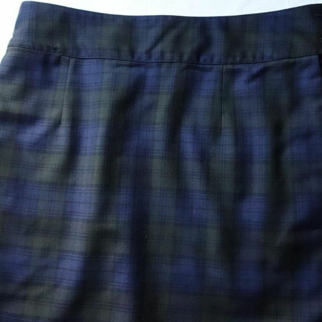 MARGARET HOWELL(マーガレットハウエル)の2016 美品マーガレットハウエル☆ウール ブラックウォッチAラインスカート 1 レディースのスカート(ひざ丈スカート)の商品写真