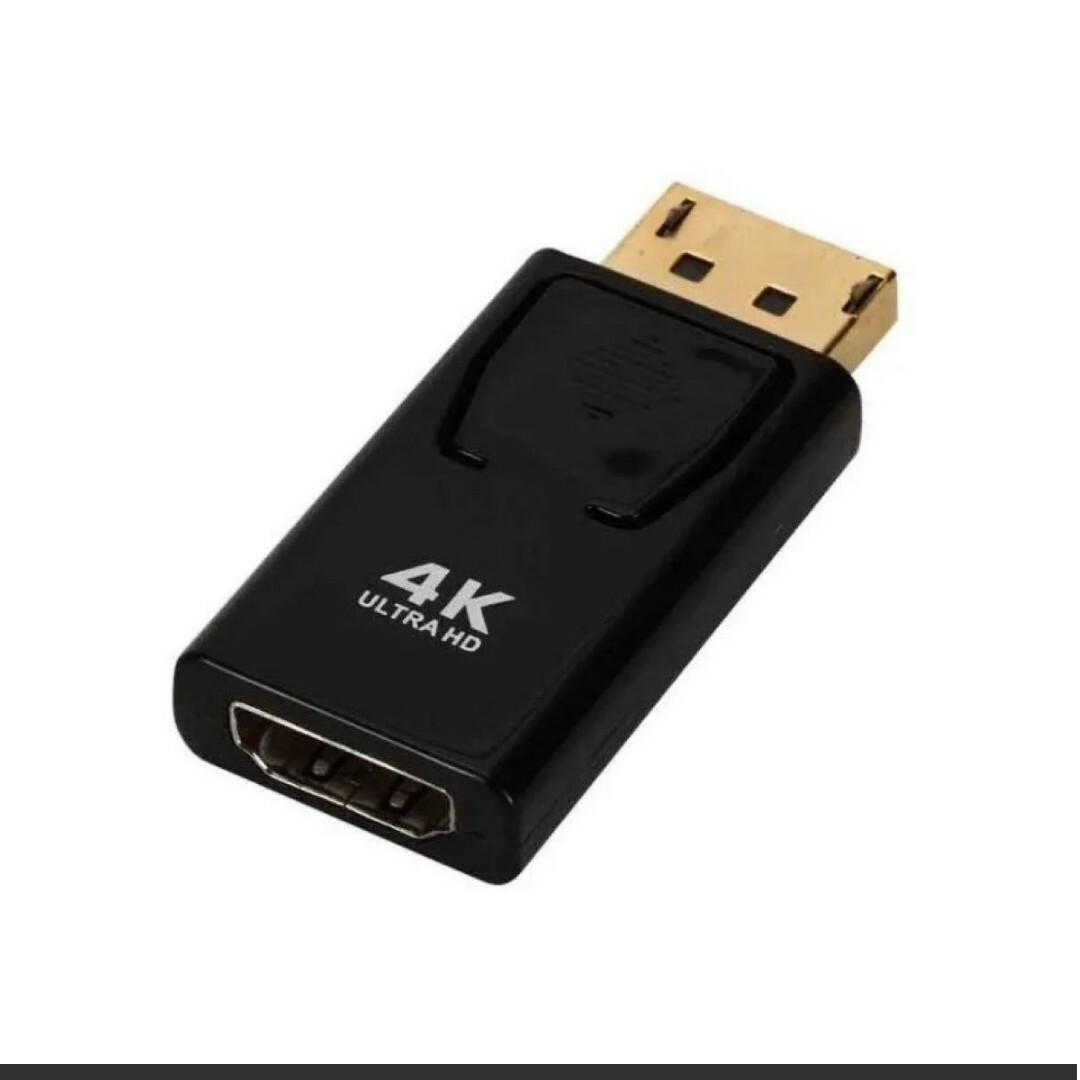 【4K】DP to HDMI 変換アダプター ディスプレイポート 4K対応 スマホ/家電/カメラのPC/タブレット(PC周辺機器)の商品写真