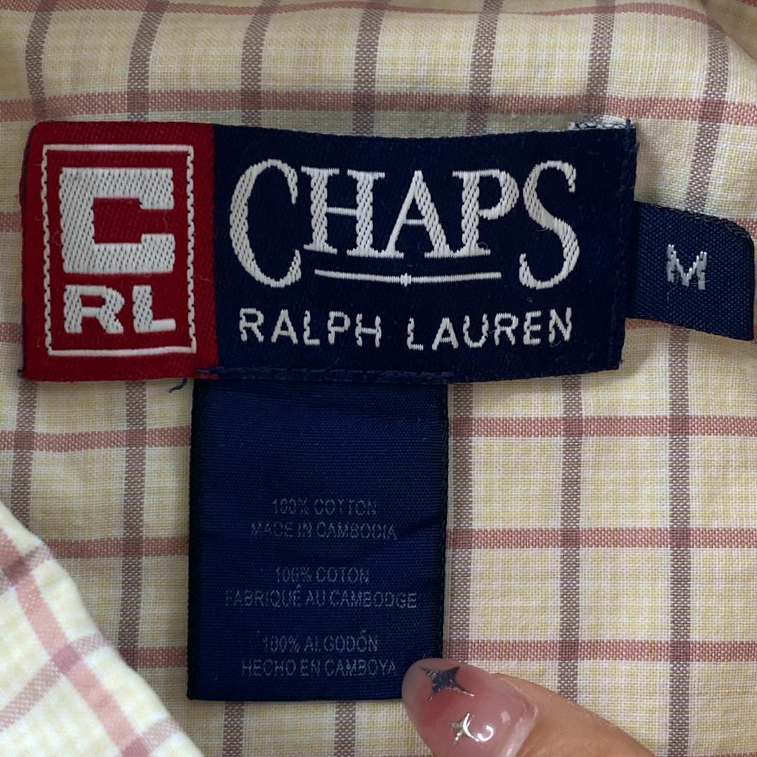 CHAPS(チャップス)のCHAPS RALPH LAUREN　長袖シャツ　チェックシャツ　古着　M メンズのトップス(シャツ)の商品写真