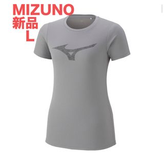 ミズノ(MIZUNO)のMIZUNO ランニング ドライサイエンスストレッチTシャツアロイグレーL 女性(ウェア)