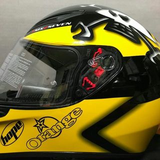 エージーブイ(AGV)のAGV K1 ガイ マーティン L フルフェイス ヘルメット イエロー(ヘルメット/シールド)