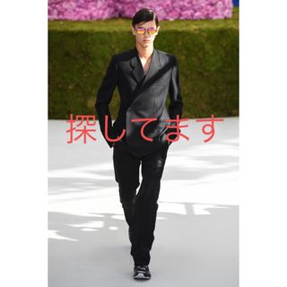 DIOR HOMME - ディオール グレーと黒のボーダー ニット帽の通販 by ラ