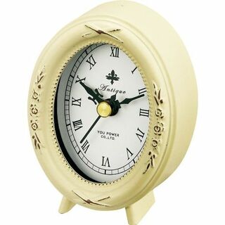 【人気商品】ユーパワー 置き時計・掛け時計 バニラ サイズ:W7×H10×D4c(置時計)