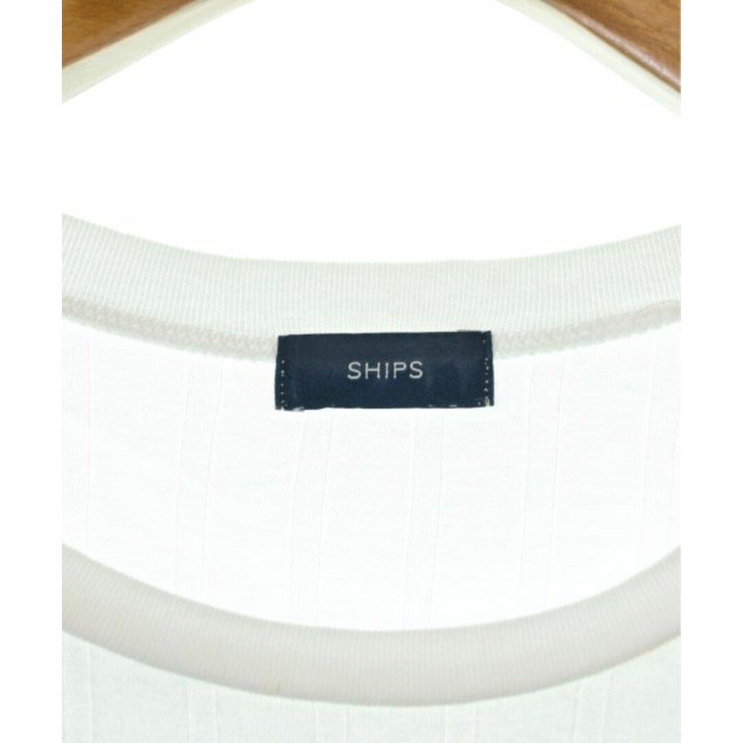 SHIPS(シップス)のSHIPS シップス Tシャツ・カットソー -(XS位) 白 【古着】【中古】 レディースのトップス(カットソー(半袖/袖なし))の商品写真